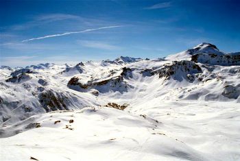 Vue du glacier de grande motte