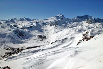 Vue panormique de Tignes